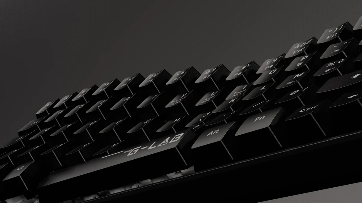 G-Lab Keyz keyboard rendered by XO3D from its production 3D model