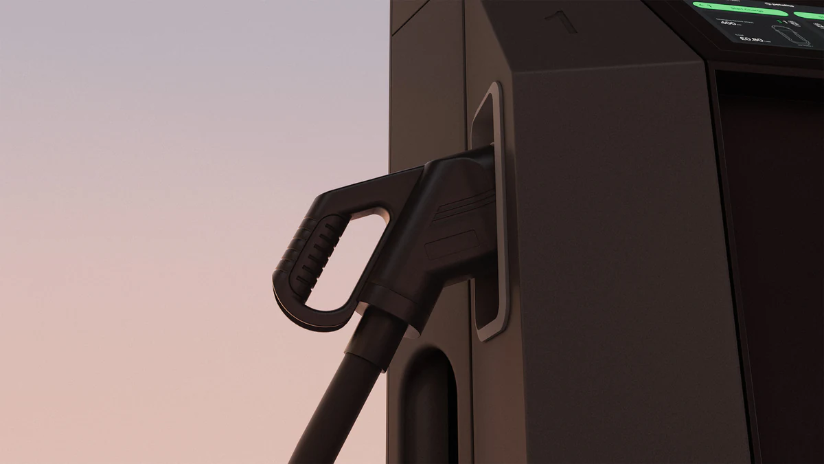 Petalite EV Charger Hero 3D Animation Rendering